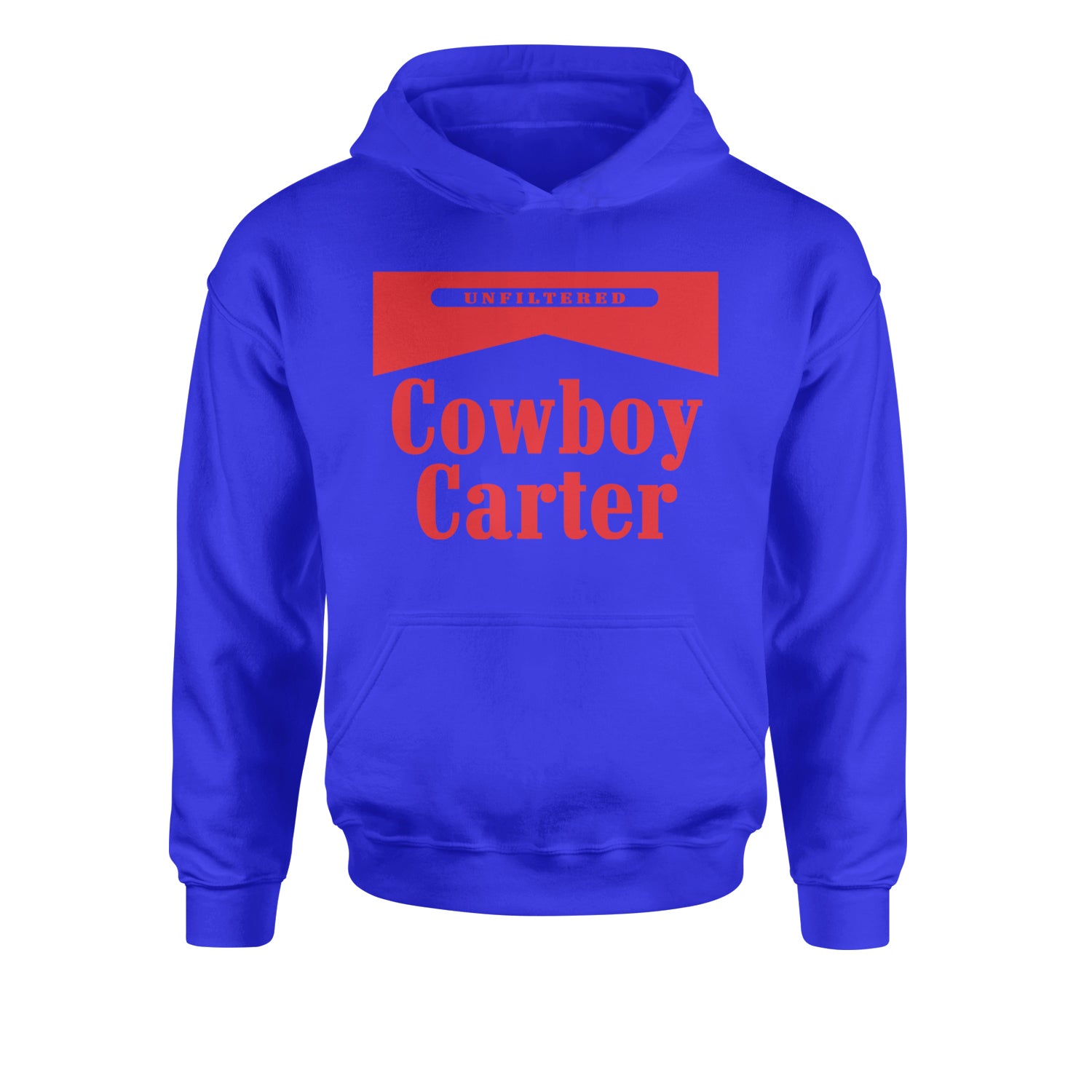 Cowboy Karter Country Act TwoYouth-Sized Hoodie Royal Blue