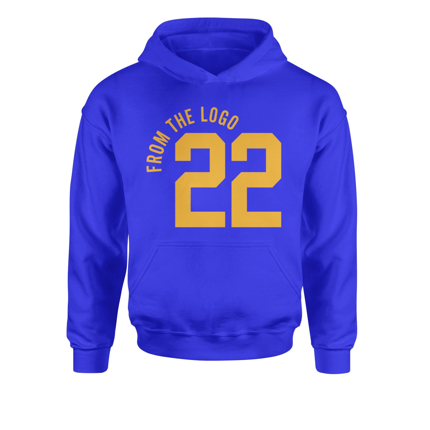 From The Logo #22 Basketball Youth-Sized Hoodie Royal Blue