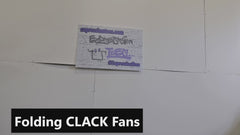 BOOTS ON THE GROUND Large Concert Hand Fan - Folding CLACK Fan, Perfect for Line Dancing, Festivals, Raves