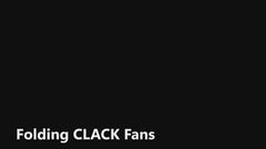 WHERE THEM FANS AT Large Concert Hand Fan - Folding CLACK Fan, Perfect for Line Dancing, Festivals, Raves