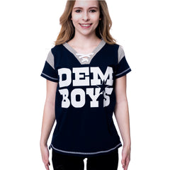 GameDay Lace-up Dem Boys Dallas Womens T-shirt 