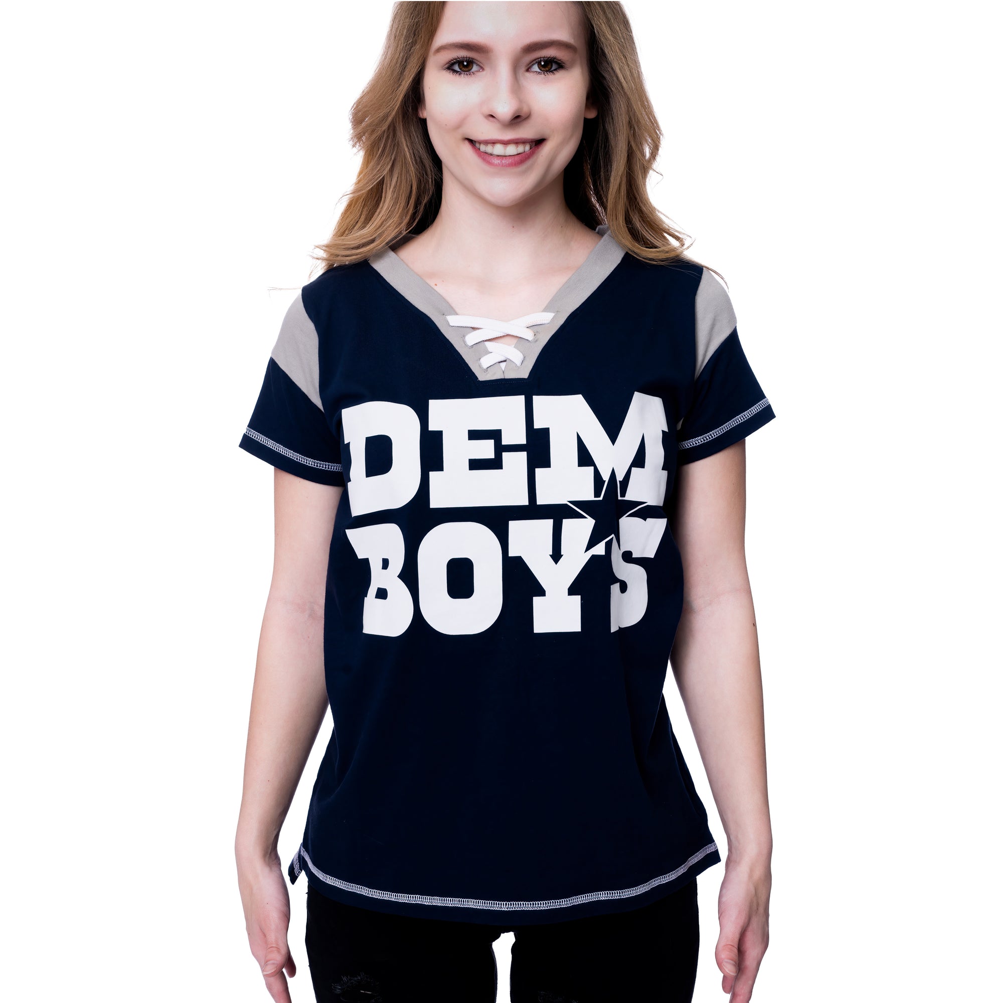 GameDay Lace-up Dem Boys Dallas Womens T-shirt #expressiontees, cowboys, dallas cowboys, dallas cowboys football, dallas texas, texas by Expression Tees