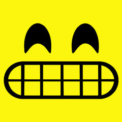 Emoticon Grinning Smile Face Mens T-shirt cosplay, costume, dress, emoji, emote, face, halloween, smiley, up, yellow by Expression Tees