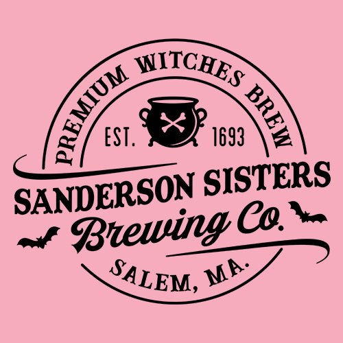 Sanderson Sisters Brewing Company Witches Brew Mens T-shirt descendants, enchanted, eve, hallows, hocus, or, pocus, sanderson, sisters, treat, trick, witches by Expression Tees