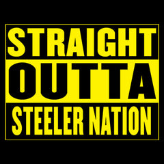 Straight Outta Steeler Nation Football  Mens T-shirt