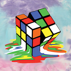 Melting Multi-Colored Cube Mens T-shirt gamer, gaming, nerd, shirt by Expression Tees