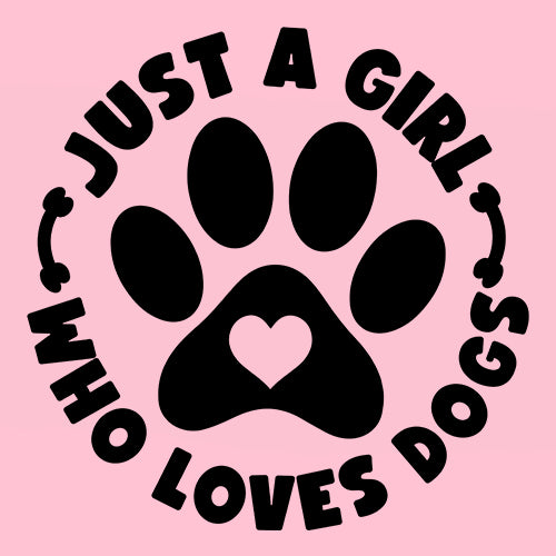Dogs Just A Girl Who Loves DOGS Mens T-shirt dog, puppy, rescue by Expression Tees