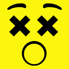 Emoticon XX Eyes Smile Face Mens T-shirt cosplay, costume, dress, emoji, emote, face, halloween, smiley, up, yellow by Expression Tees