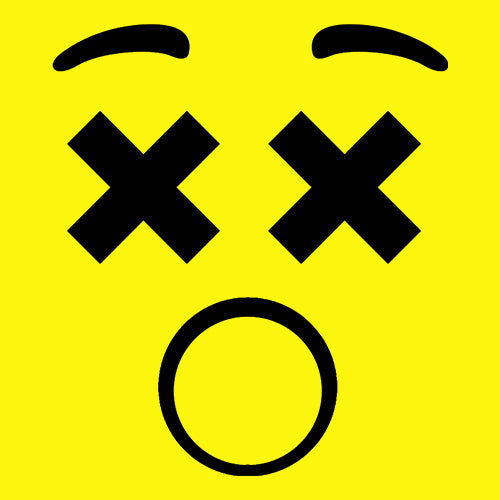 Emoticon XX Eyes Smile Face Mens T-shirt cosplay, costume, dress, emoji, emote, face, halloween, smiley, up, yellow by Expression Tees