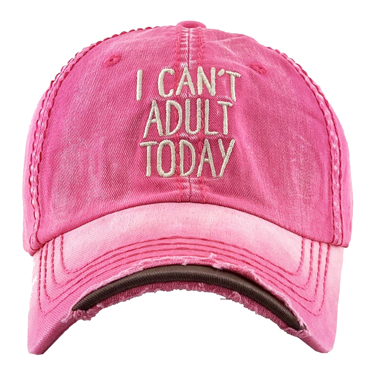 I Can't Adult Today Vintage Baseball Cap adulting, i cant adult today, lazy by Expression Tees