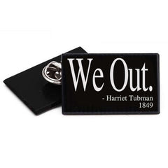 African American Heroes "Quotes" Lapel Pin 5 Pack african american, harriet tubman, huey newton, lapel pin, Malcolm x, martin luther king, rosa parks by Expression Tees