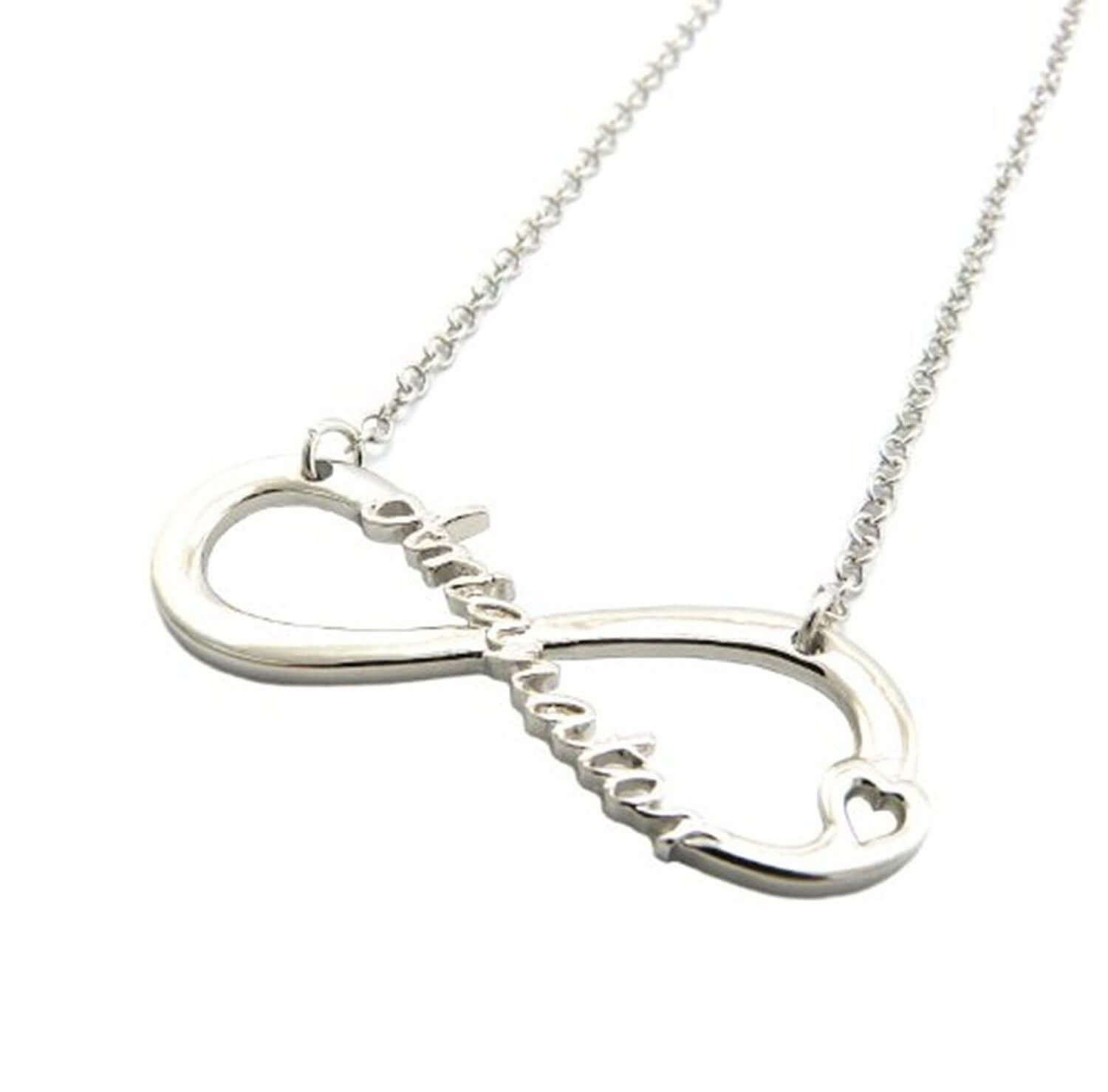 Arianator Infinity Necklace Silver Tone Pendant by Expression Tees