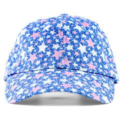 Blue Stars Satin-Lined Baseball Hat fleur, fleurdelis, football, new orleans, neworleans, nola, saints, who dat, whodat by Expression Tees