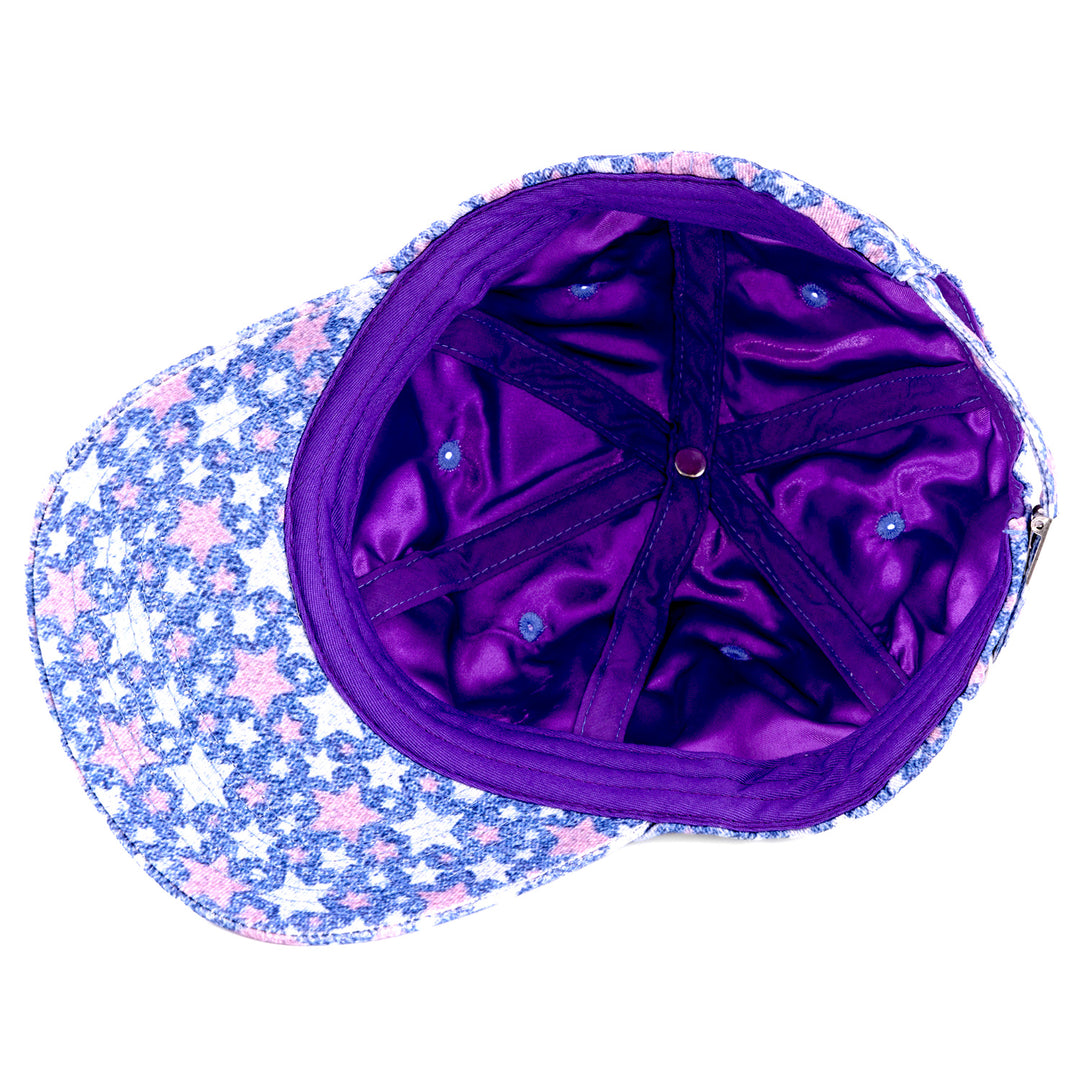 Blue Stars Satin-Lined Baseball Hat fleur, fleurdelis, football, new orleans, neworleans, nola, saints, who dat, whodat by Expression Tees