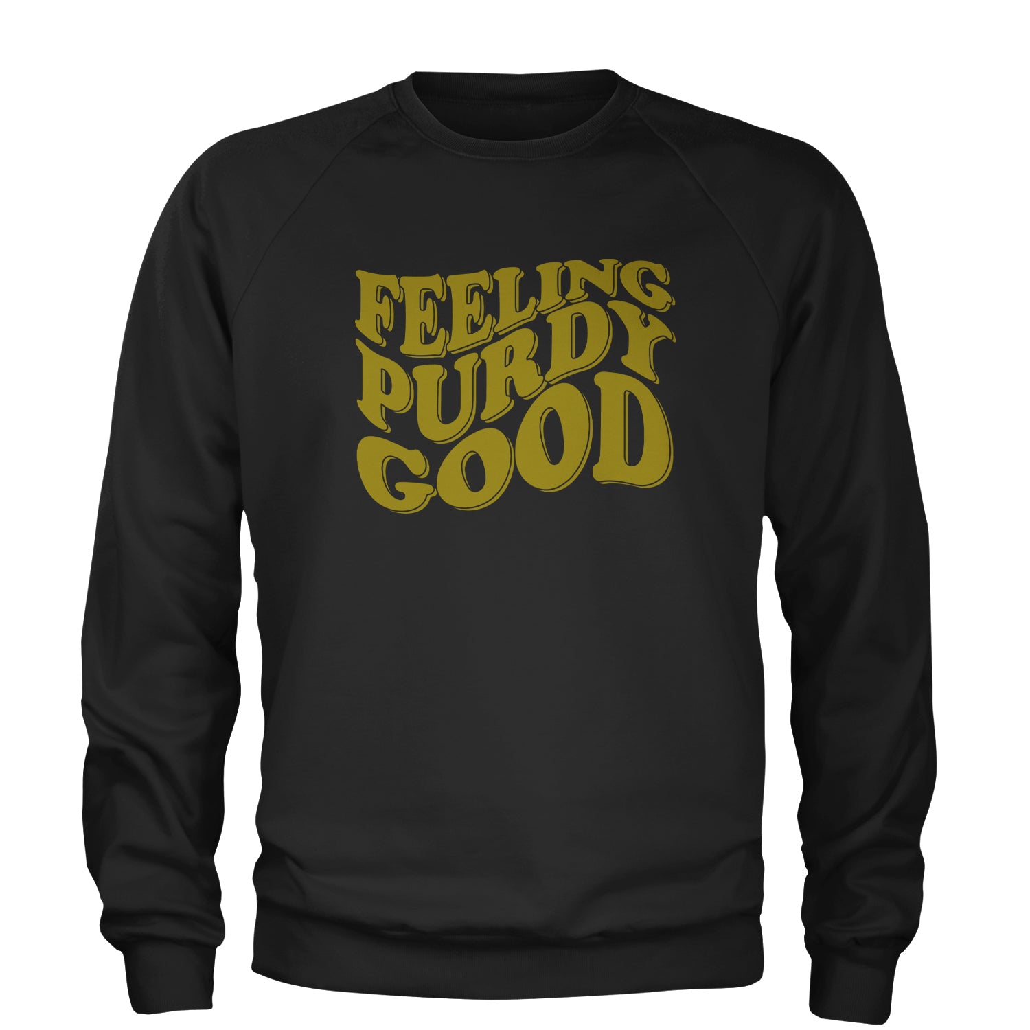 Feeling Purdy Good Adult Crewneck Sweatshirt 13, football by Expression Tees