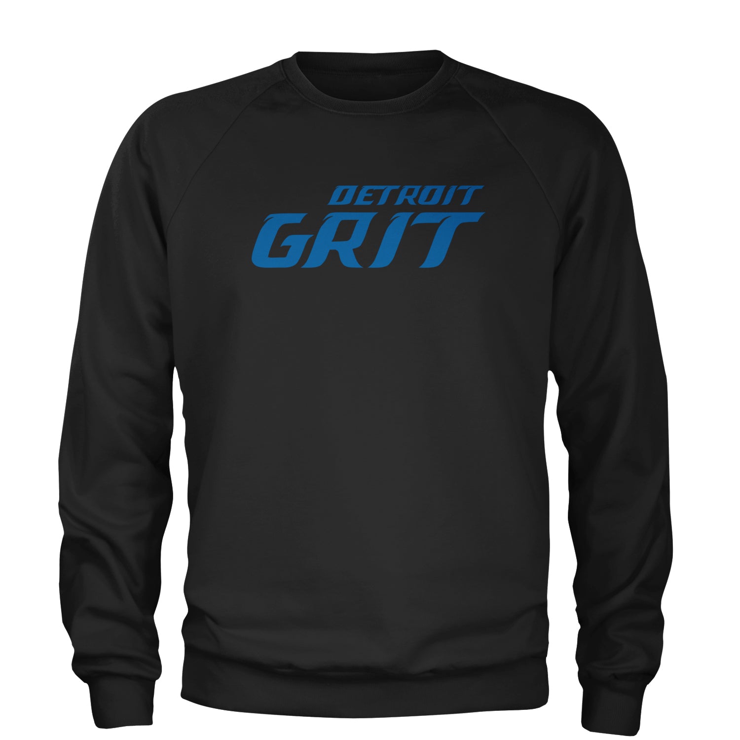 Grit Detroit Football Hard Knocks Adult Crewneck Sweatshirt