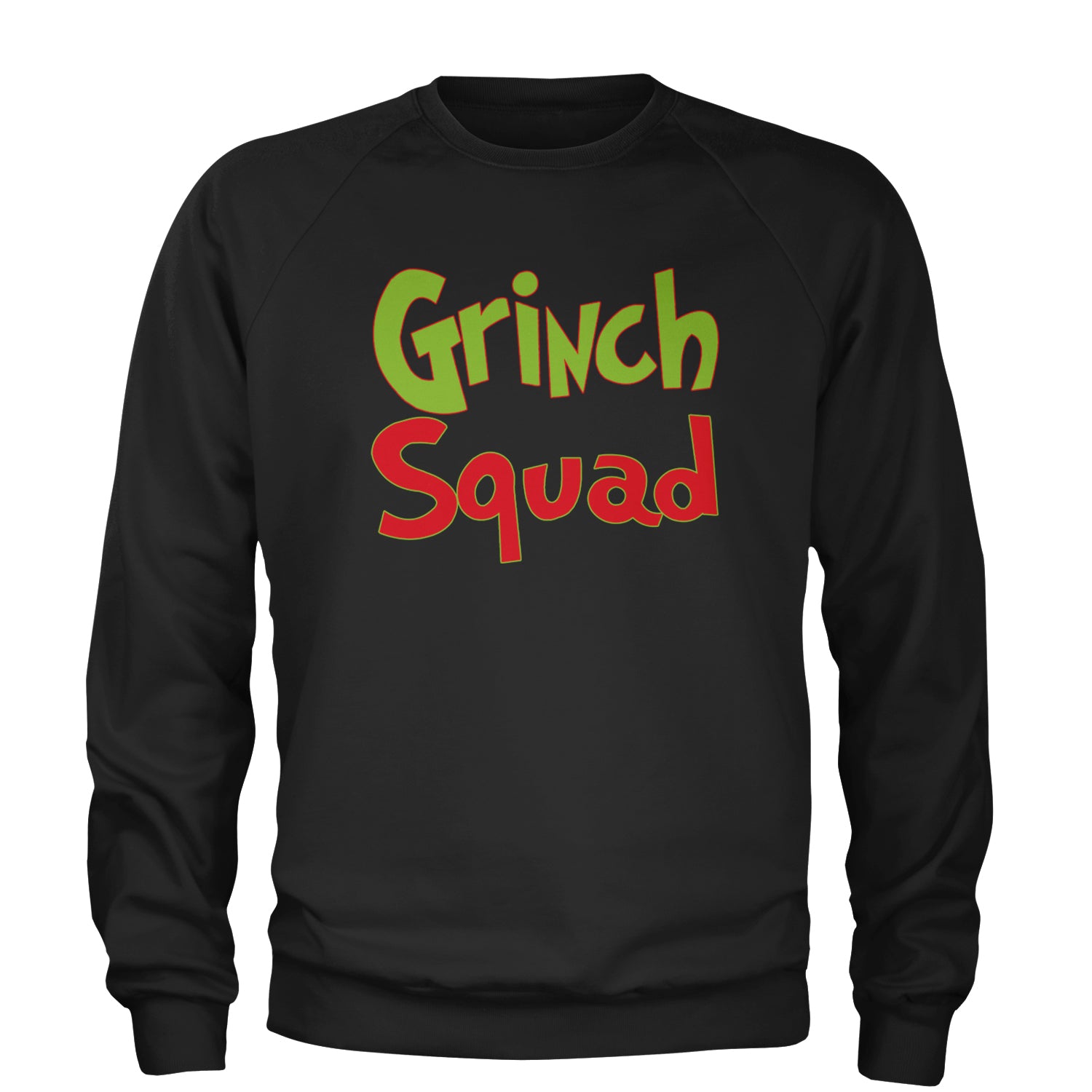Gr-nch Squad Jolly Grinchmas Merry Christmas Adult Crewneck Sweatshirt
