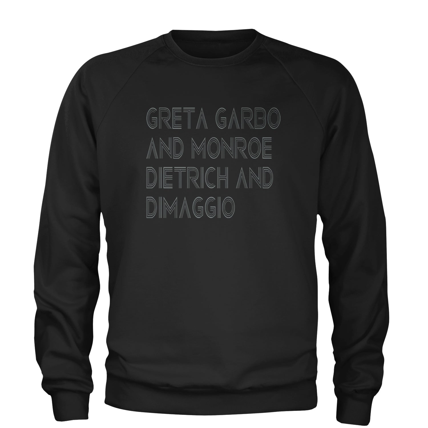 Vogue Greta Garbo And Monroe Celebration Adult Crewneck Sweatshirt
