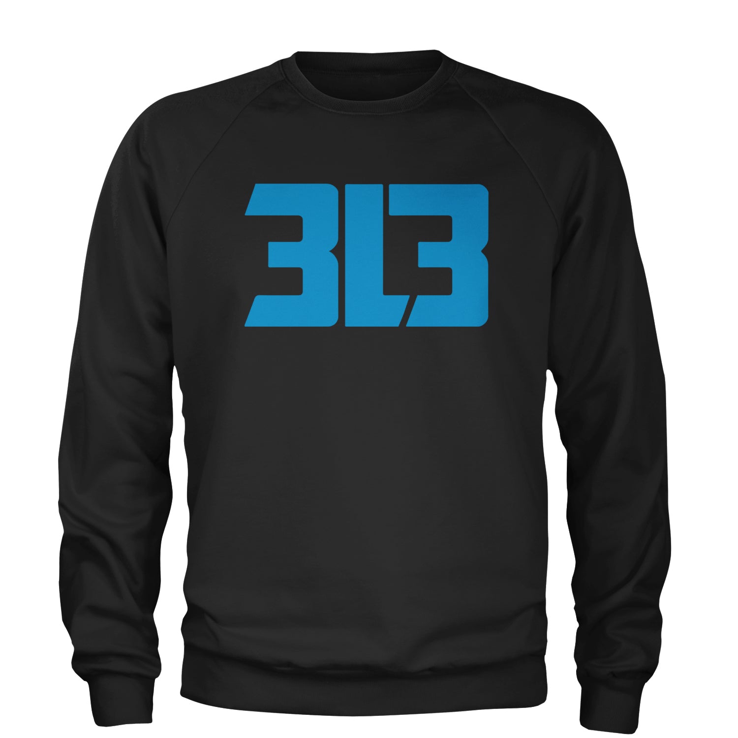 3L3 From The 313 Detroit Football Adult Crewneck Sweatshirt