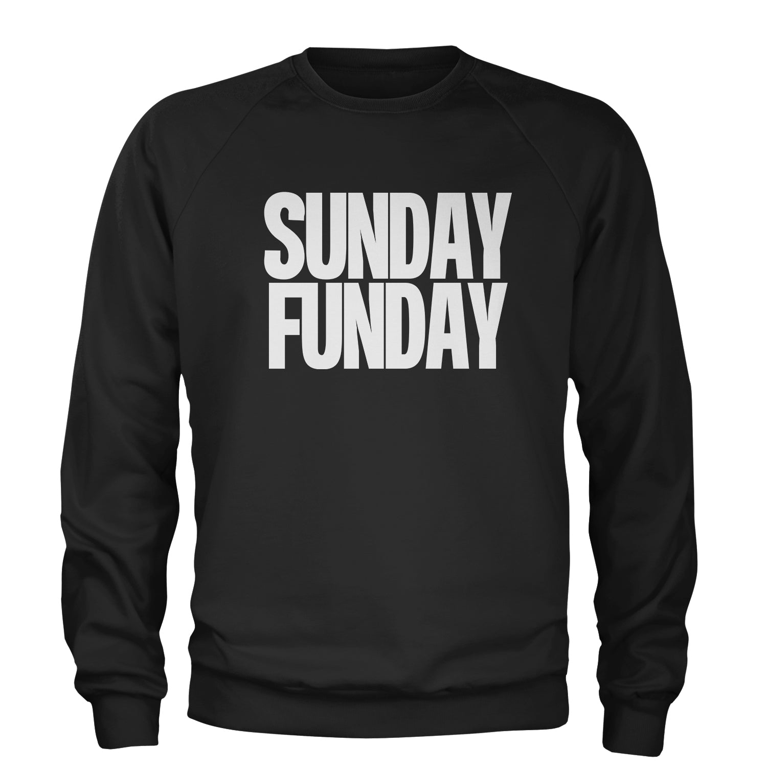 Sunday Funday Adult Crewneck Sweatshirt day, drinking, fun, funday, partying, sun, Sunday by Expression Tees