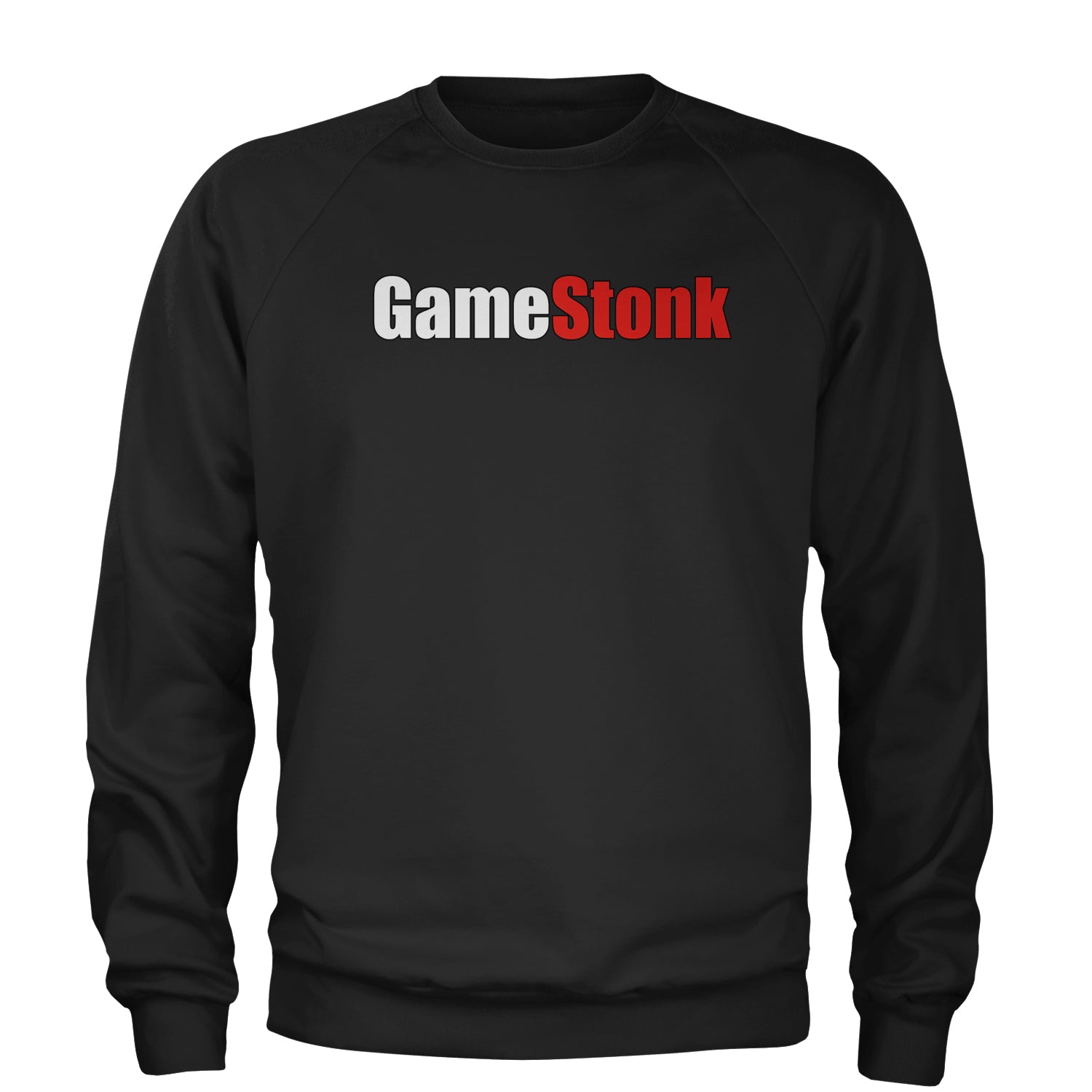 GameStonk - GME To The Moon Adult Crewneck Sweatshirt elon, game, gamestop, GME, hood, investment, musk, robin, robinhood, stop by Expression Tees