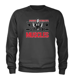 Dwight Schrute Gym For Muscles Office Workout Adult Crewneck Sweatshirt