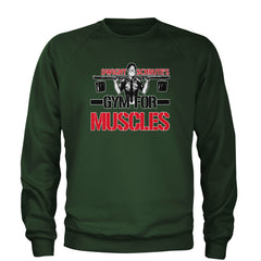 Dwight Schrute Gym For Muscles Office Workout Adult Crewneck Sweatshirt