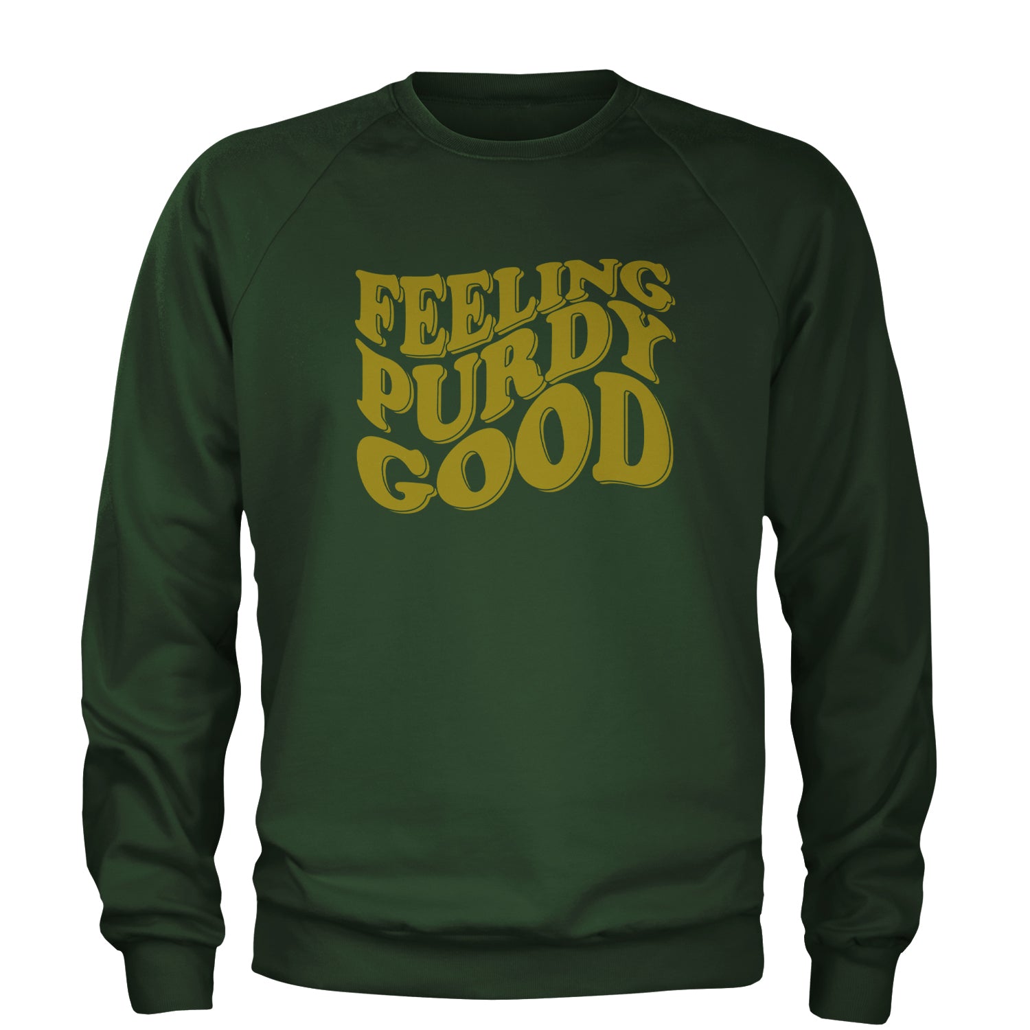 Feeling Purdy Good Adult Crewneck Sweatshirt 13, football by Expression Tees