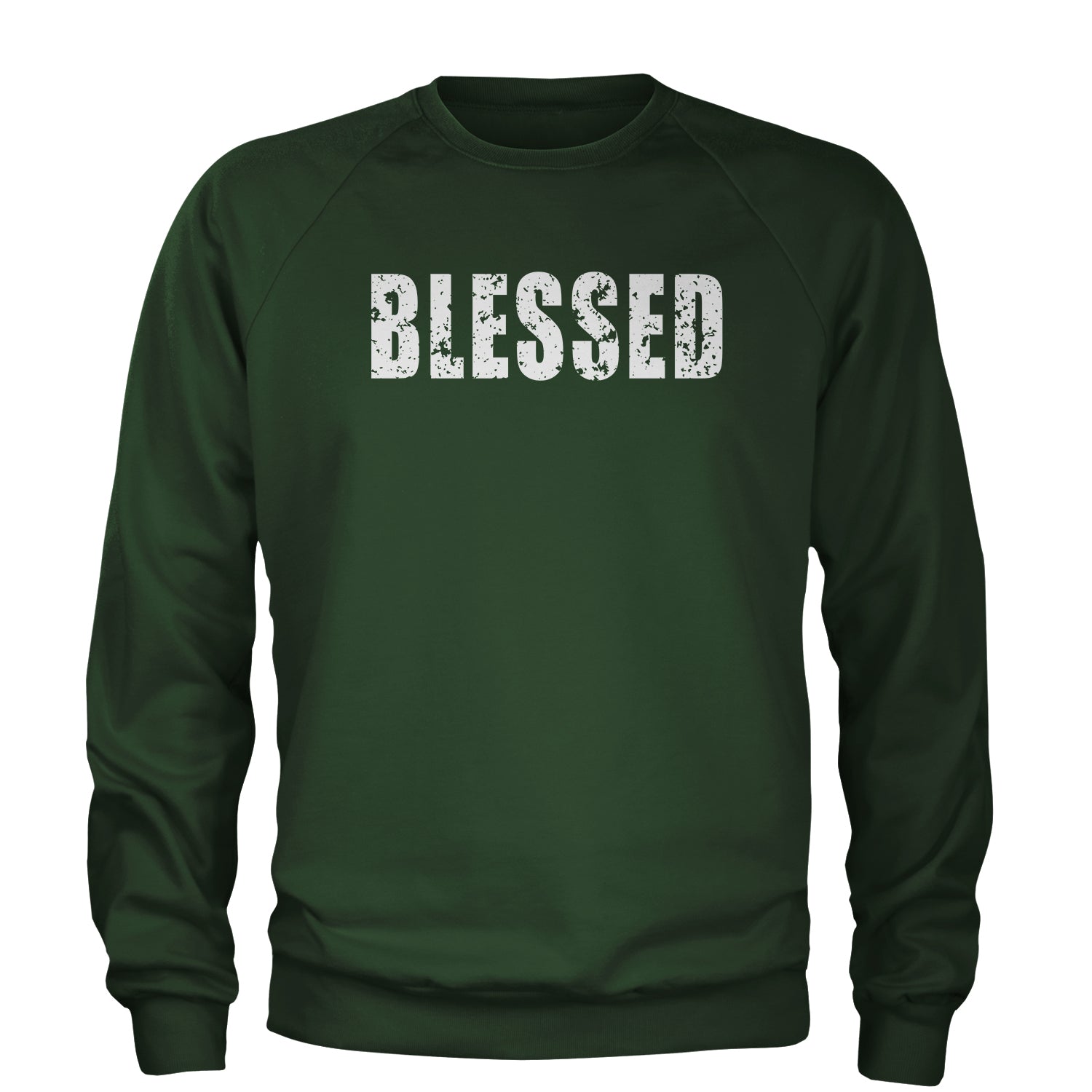 Blessed Religious Grateful Thankful Adult Crewneck Sweatshirt #expressiontees by Expression Tees