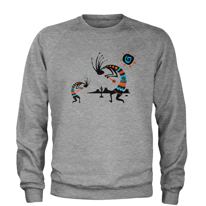Native American Kokopelli Southwest Adult Crewneck Sweatshirt