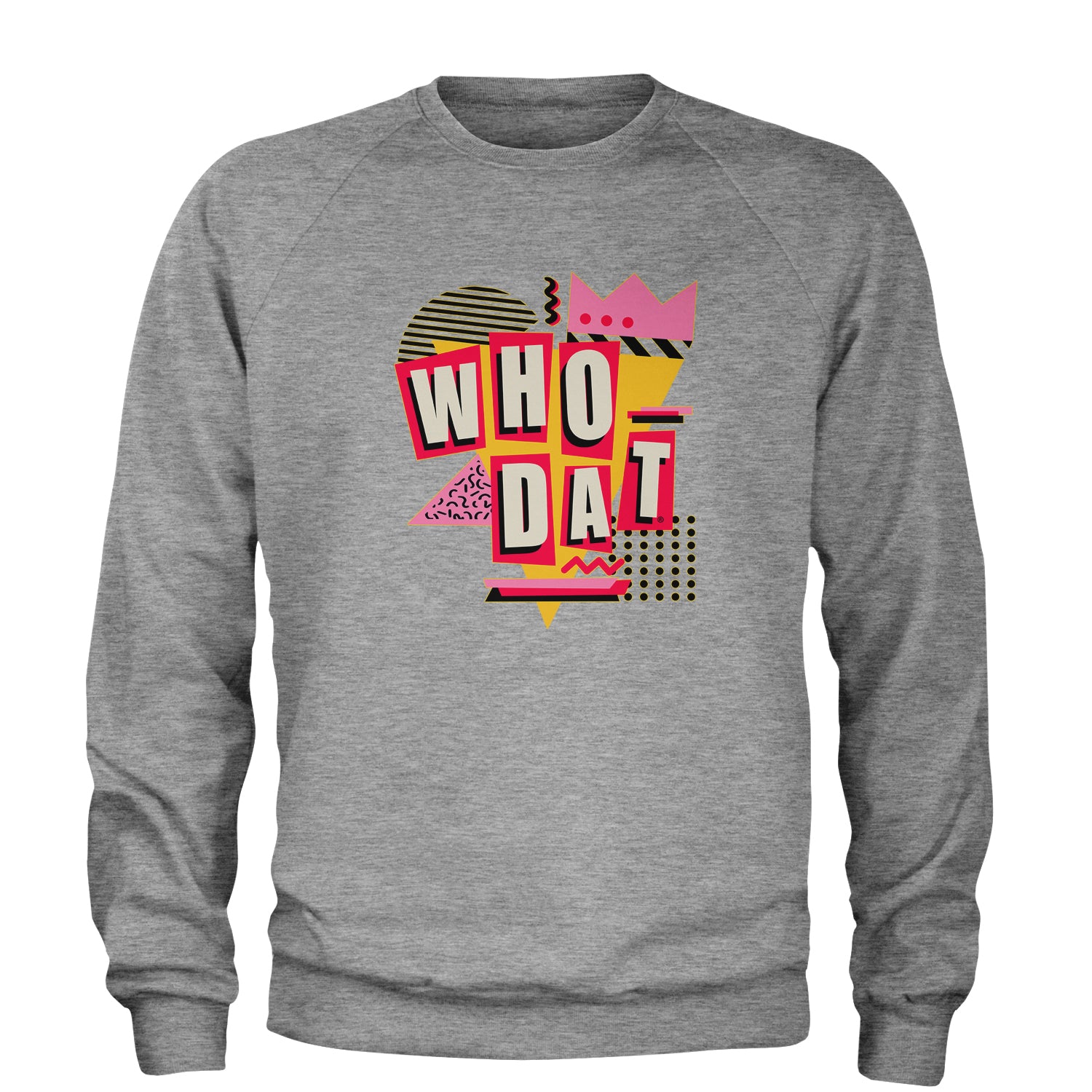 Who Dat New Orleans Adult Crewneck Sweatshirt brees, colston, drew, louisiana, marques, payton, sean by Expression Tees