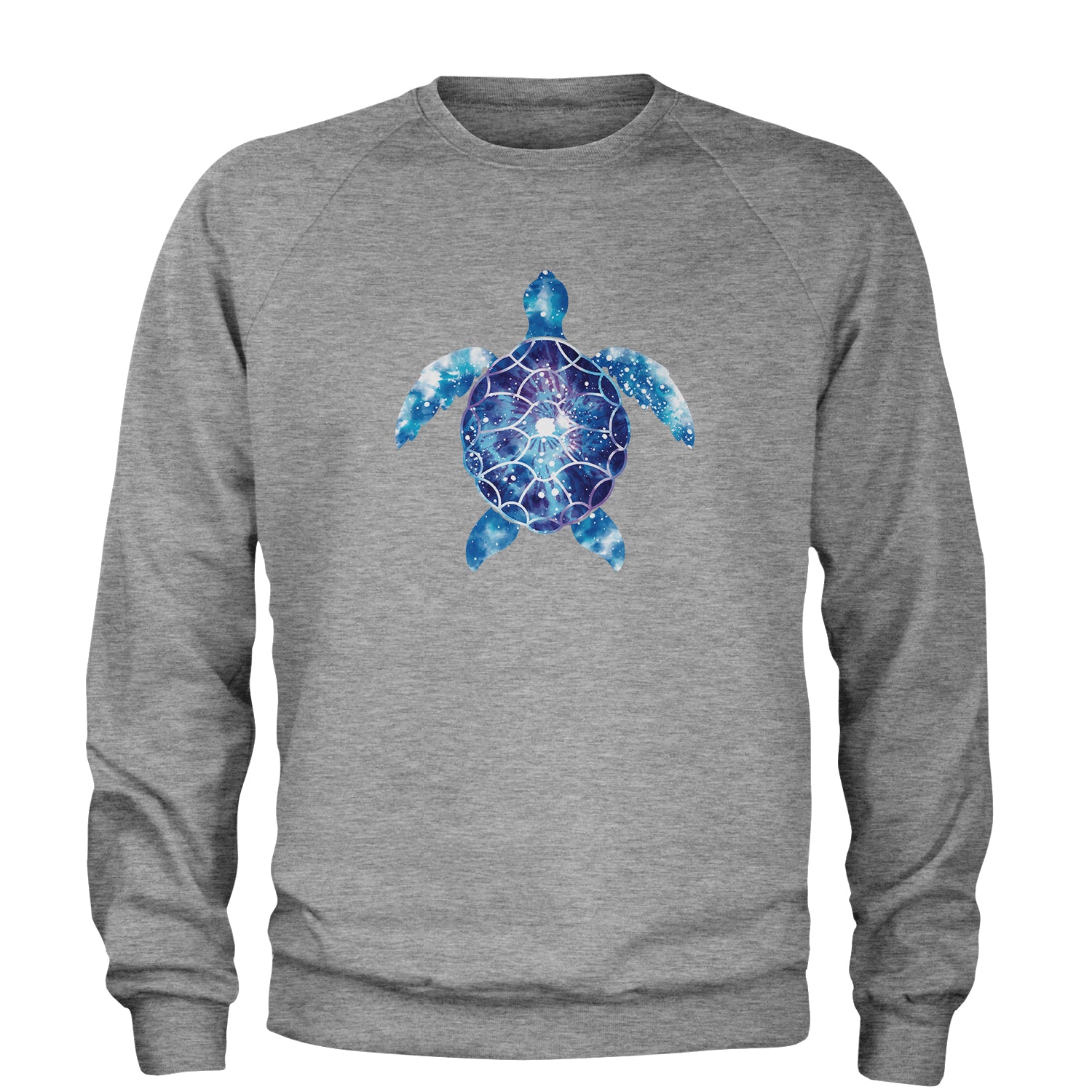 Tie Dye Sea Turtle Adult Crewneck Sweatshirt eco, friendly, life, ocean, turtle by Expression Tees