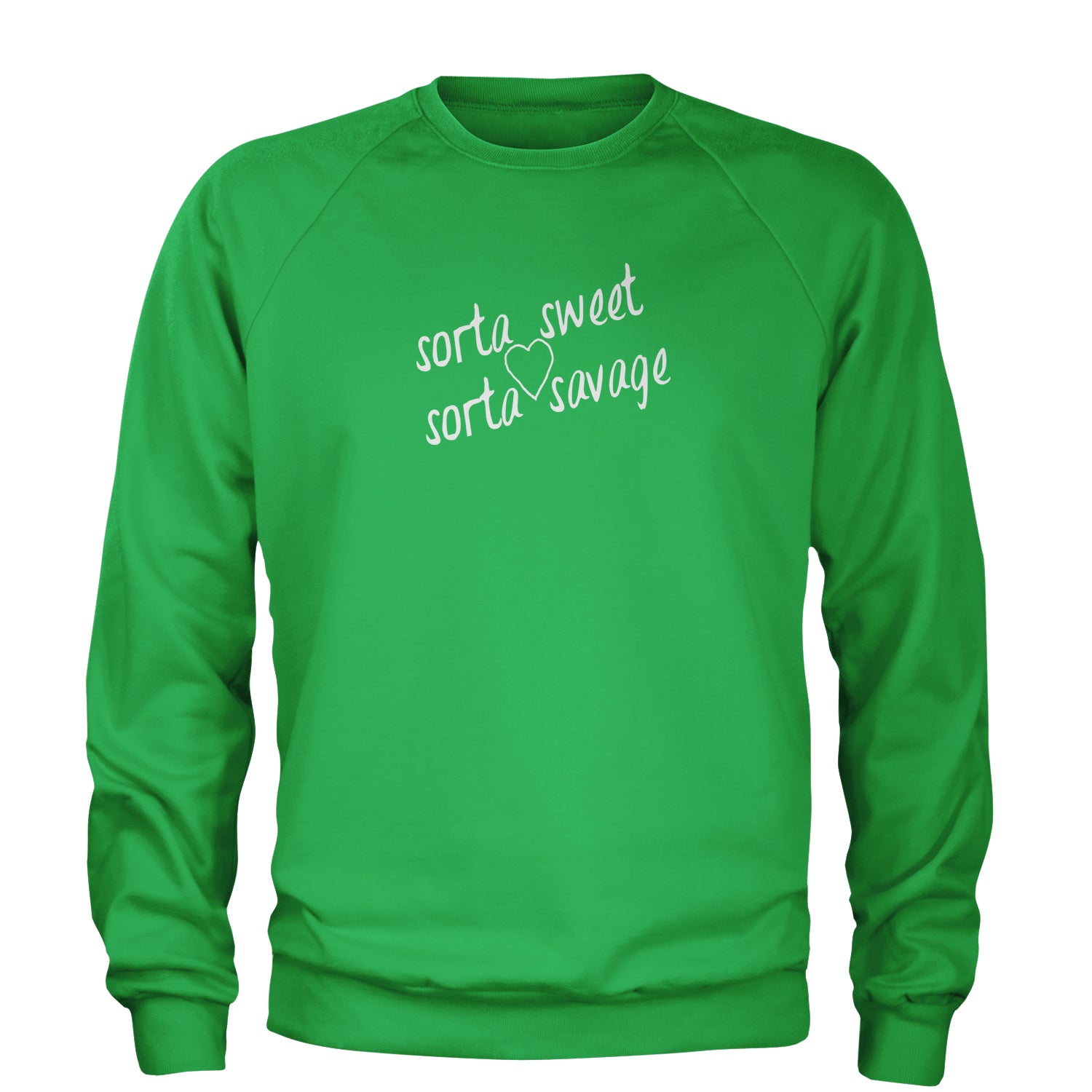 Sorta Sweet Sorta Savage Adult Crewneck Sweatshirt savage by Expression Tees