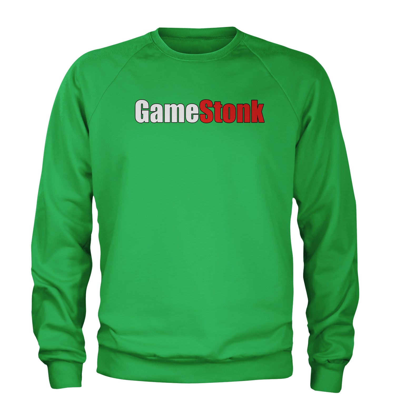 GameStonk - GME To The Moon Adult Crewneck Sweatshirt elon, game, gamestop, GME, hood, investment, musk, robin, robinhood, stop by Expression Tees