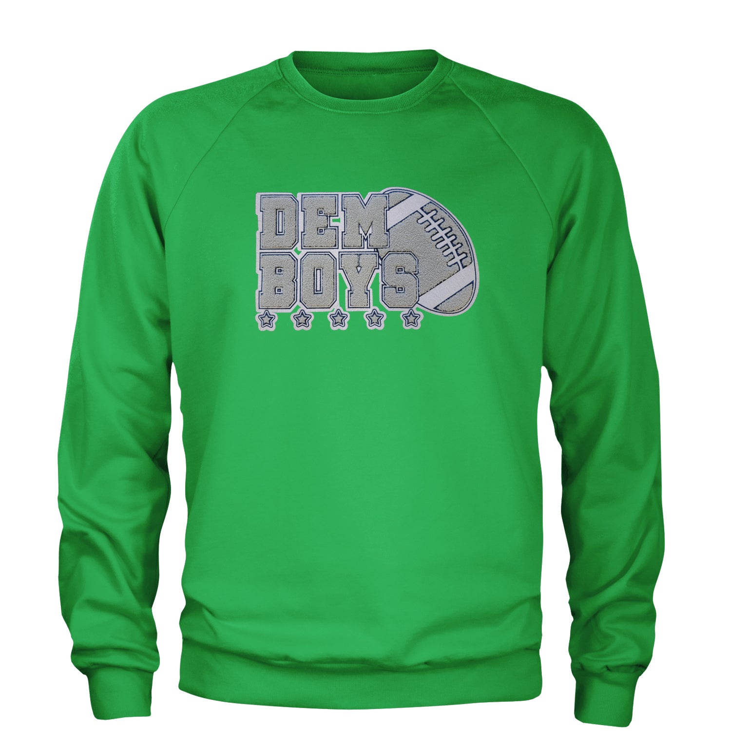 Dem Boys Embroidered Patch 2 Adult Crewneck Sweatshirt dallas, fan, jersey, team, texas by Expression Tees