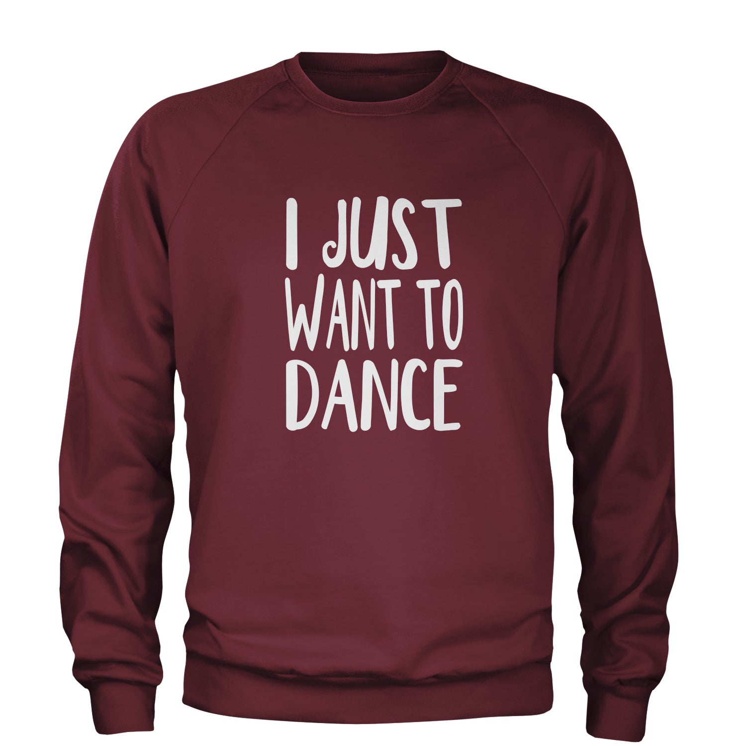 I Just Want To Dance Adult Crewneck Sweatshirt boomerang, dancing, jo, jojo by Expression Tees