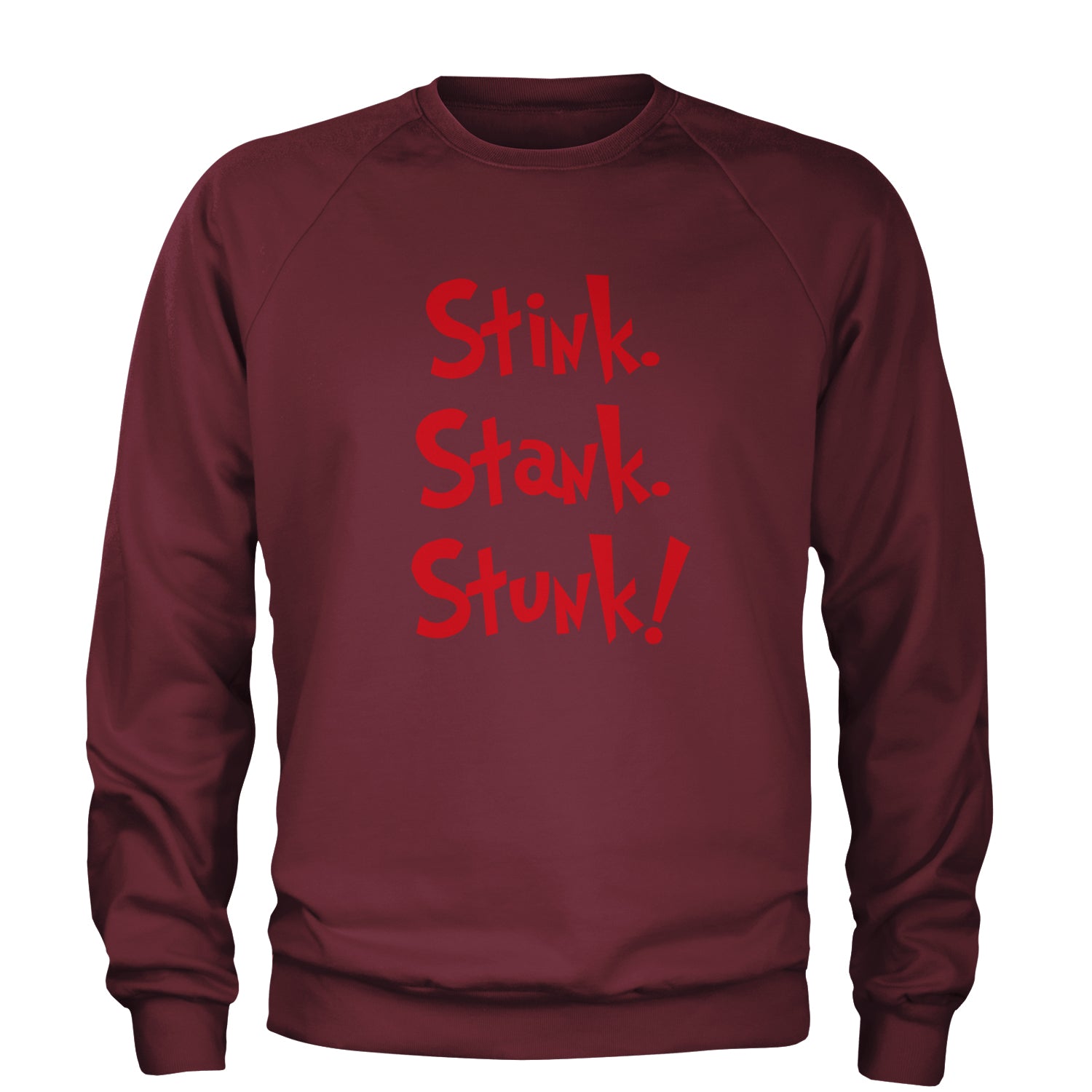 Stink Stank Stunk Grinch Adult Crewneck Sweatshirt christmas, holiday, sweater, ugly, xmas by Expression Tees