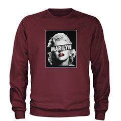 Marilyn Monroe Censored Adult Crewneck Sweatshirt american, icon, marilyn, monroe by Expression Tees