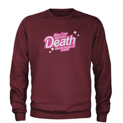 Now I am Become Death Barbenheimer Adult Crewneck Sweatshirt