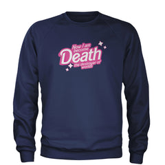Now I am Become Death Barbenheimer Adult Crewneck Sweatshirt