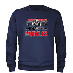 Dwight Schrute Gym For Muscles Office Workout Adult Crewneck Sweatshirt