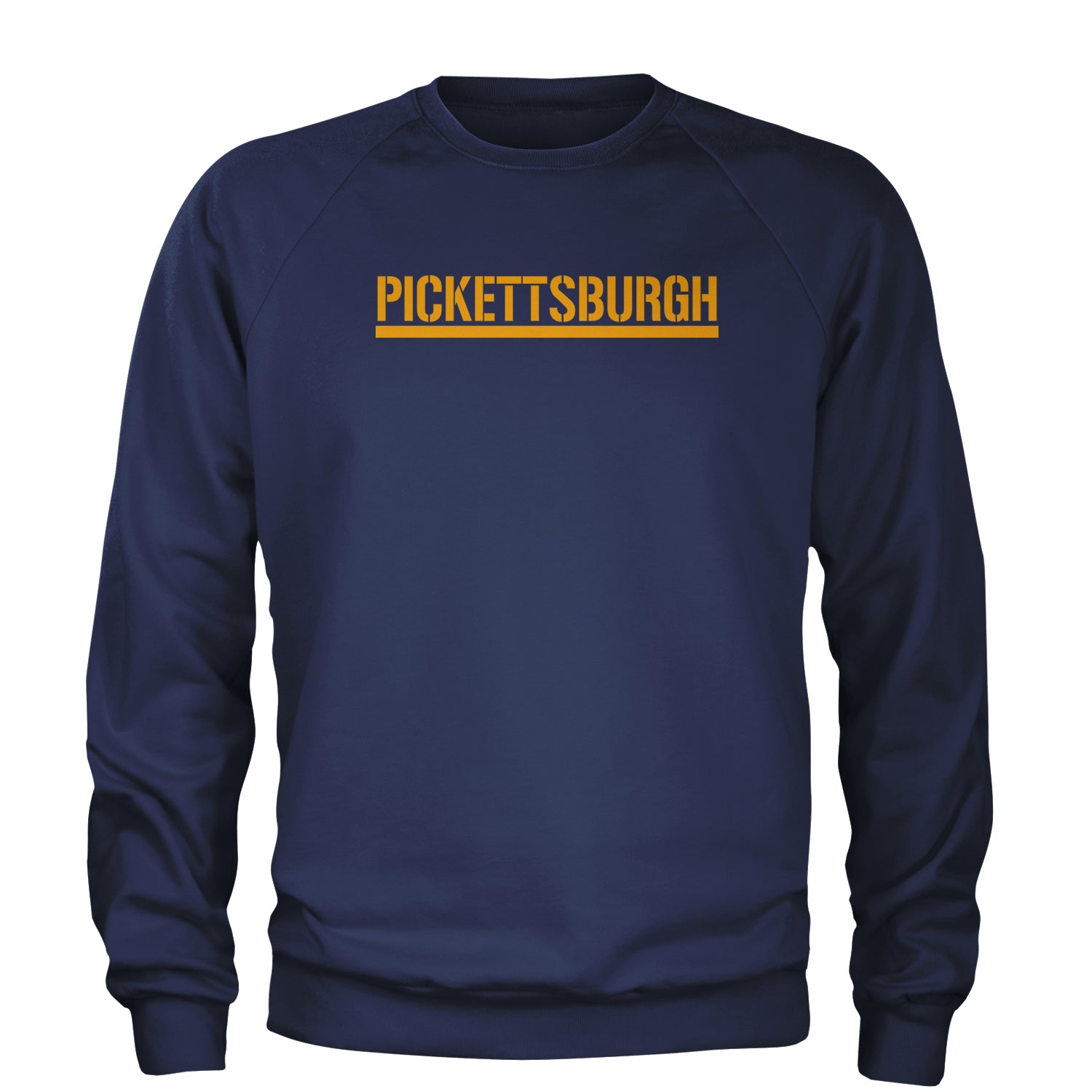 Pickettsburgh Pittsburgh Football Adult Crewneck Sweatshirt apparel, city, clothing, curtain, football, iron, jersey, nation, pennsylvania, steel, steeler by Expression Tees