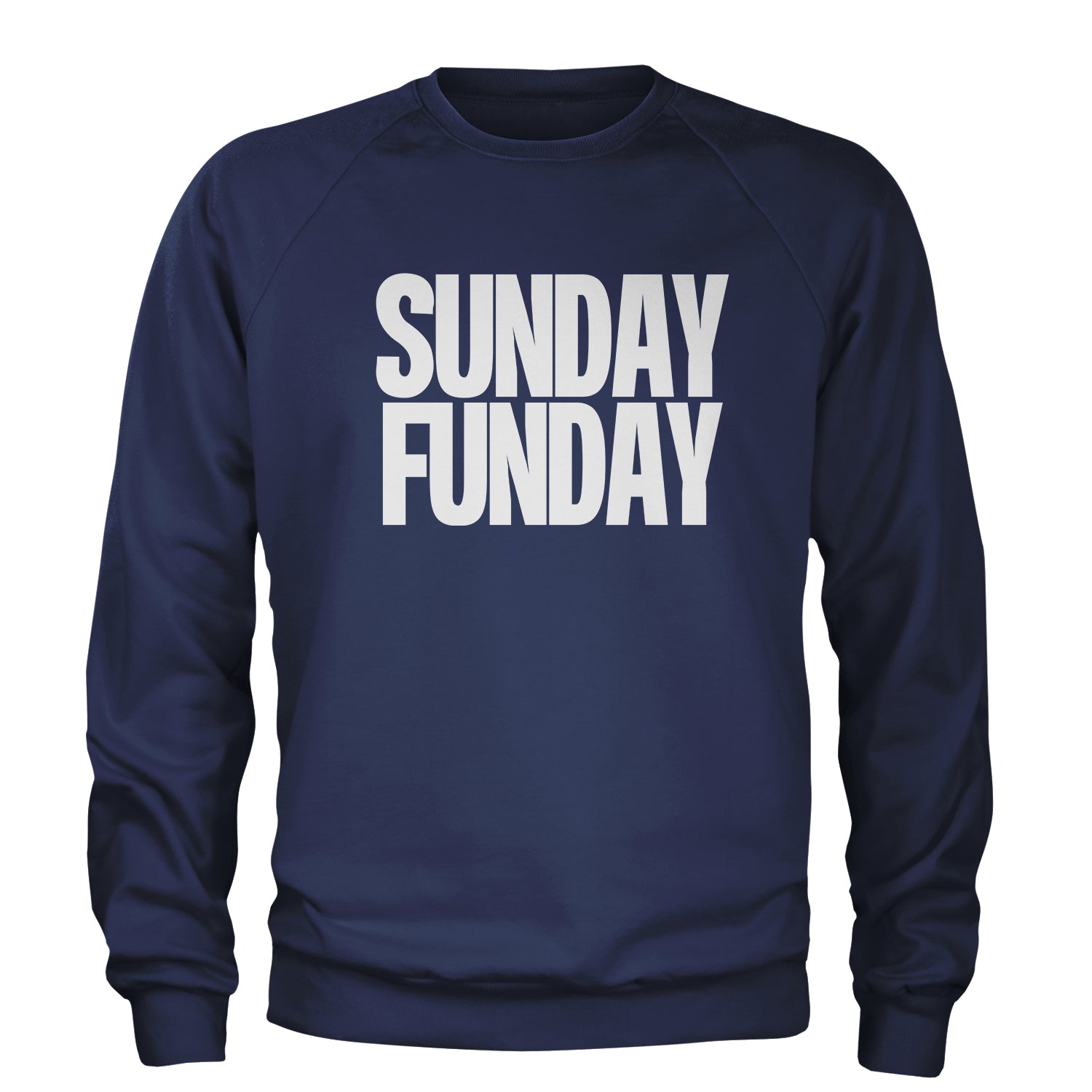 Sunday Funday Adult Crewneck Sweatshirt day, drinking, fun, funday, partying, sun, Sunday by Expression Tees