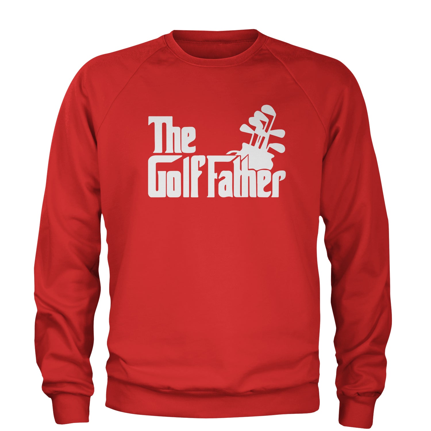 The Golf Father Golfing Dad Adult Crewneck Sweatshirt #expressiontees by Expression Tees