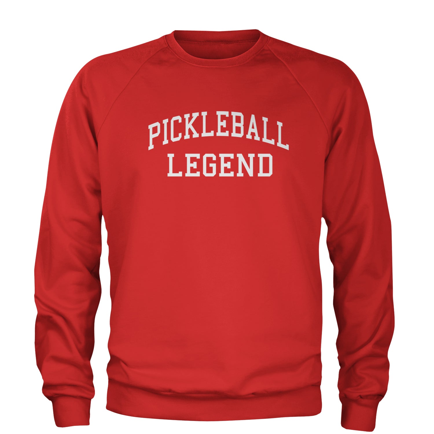 Pickleball Legend Adult Crewneck Sweatshirt ball, dink, dinking, pickle, pickleball by Expression Tees