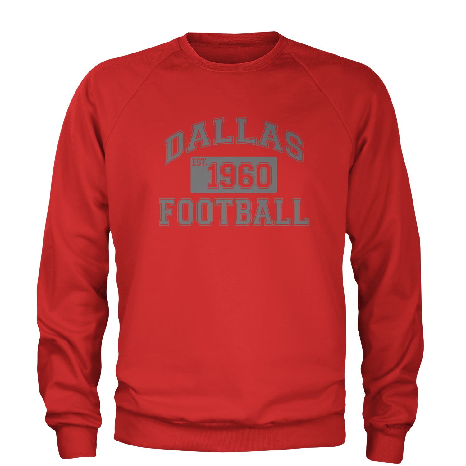Dallas Football Established 1960 Adult Crewneck Sweatshirt boys, dem by Expression Tees