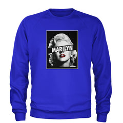 Marilyn Monroe Censored Adult Crewneck Sweatshirt american, icon, marilyn, monroe by Expression Tees