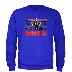 Dwight Schrute Gym For Muscles Office Workout Adult Crewneck Sweatshirt