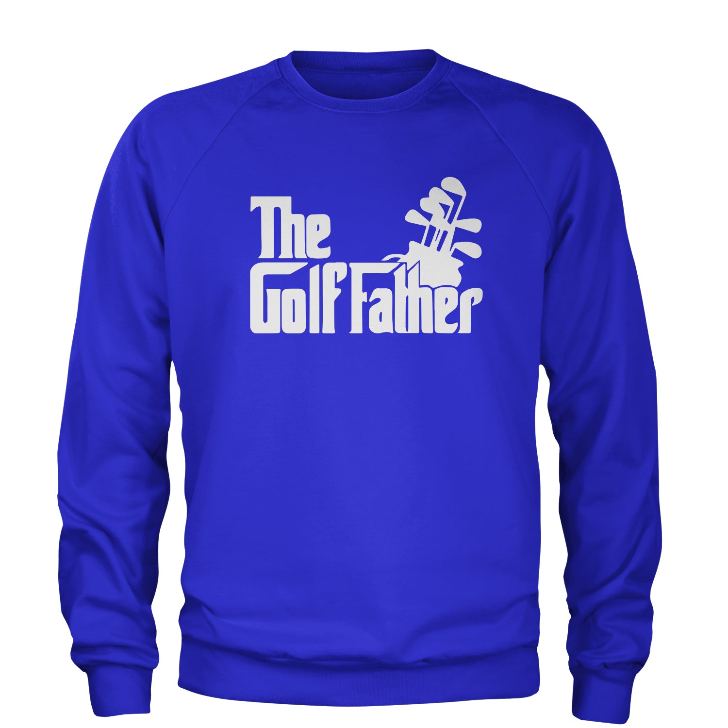 The Golf Father Golfing Dad Adult Crewneck Sweatshirt #expressiontees by Expression Tees