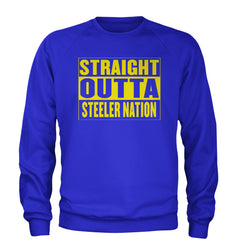 Straight Outta Steeler Nation Football  Adult Crewneck Sweatshirt
